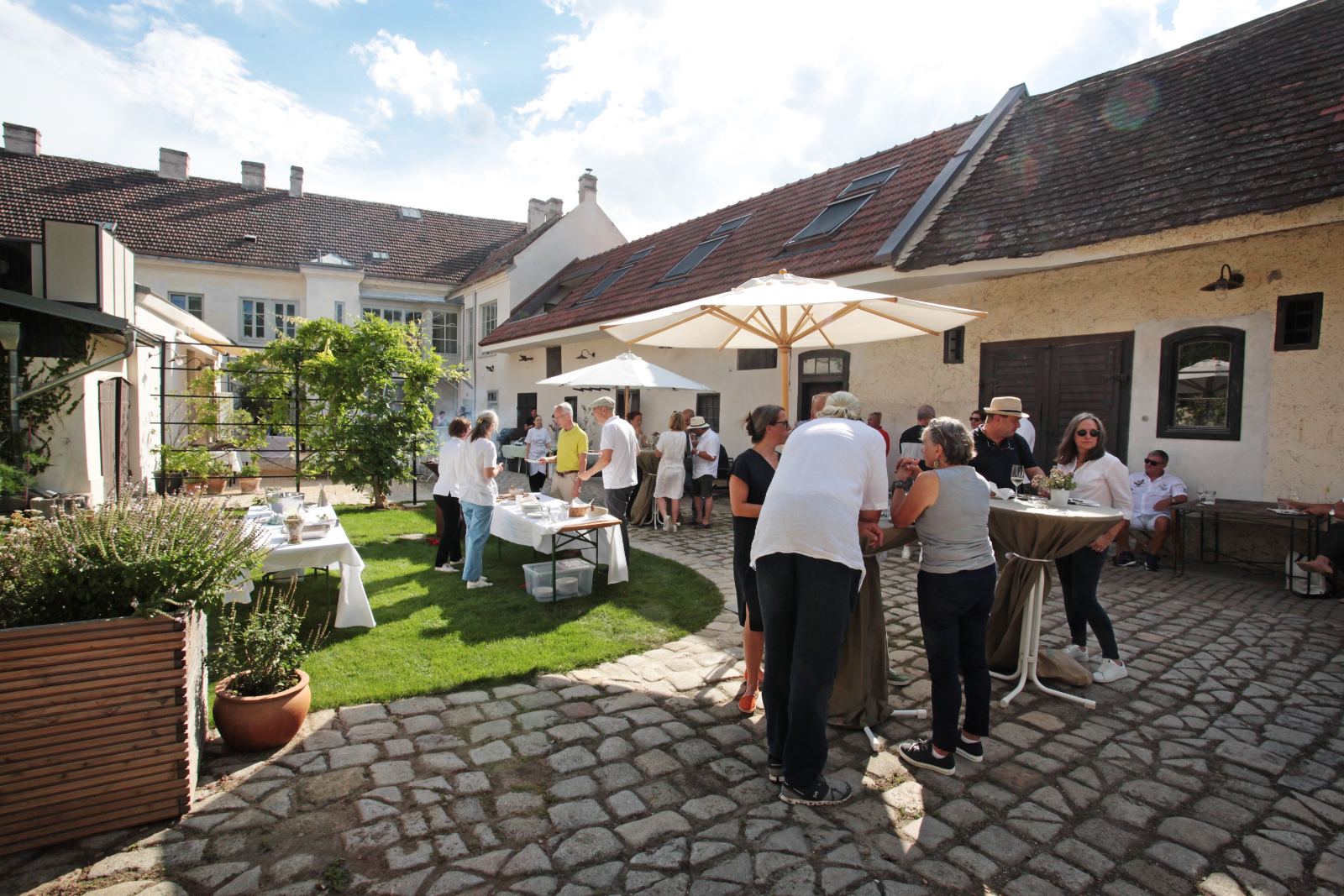 Der Hof von Kronbergers' in Oberlaa